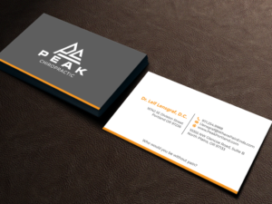 Design de Carte de Visite par LAXMI DESIGNHUB pour Peak Chiropractic | Design : #22395413