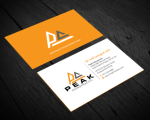 Business Card Design by chandrayaan.creative for Peak Chiropractic | Design: #22393972