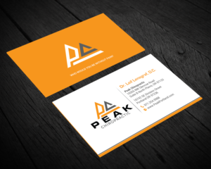 Business Card Design by chandrayaan.creative for Peak Chiropractic | Design: #22393975
