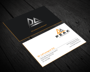 Business Card Design by chandrayaan.creative for Peak Chiropractic | Design: #22393976