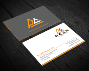 Business Card Design by chandrayaan.creative for Peak Chiropractic | Design: #22393980