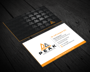 Business Card Design by chandrayaan.creative for Peak Chiropractic | Design: #22393982