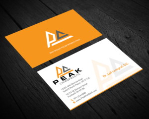 Business Card Design by chandrayaan.creative for Peak Chiropractic | Design: #22393983