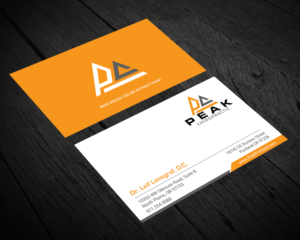 Business Card Design by chandrayaan.creative for Peak Chiropractic | Design: #22393989