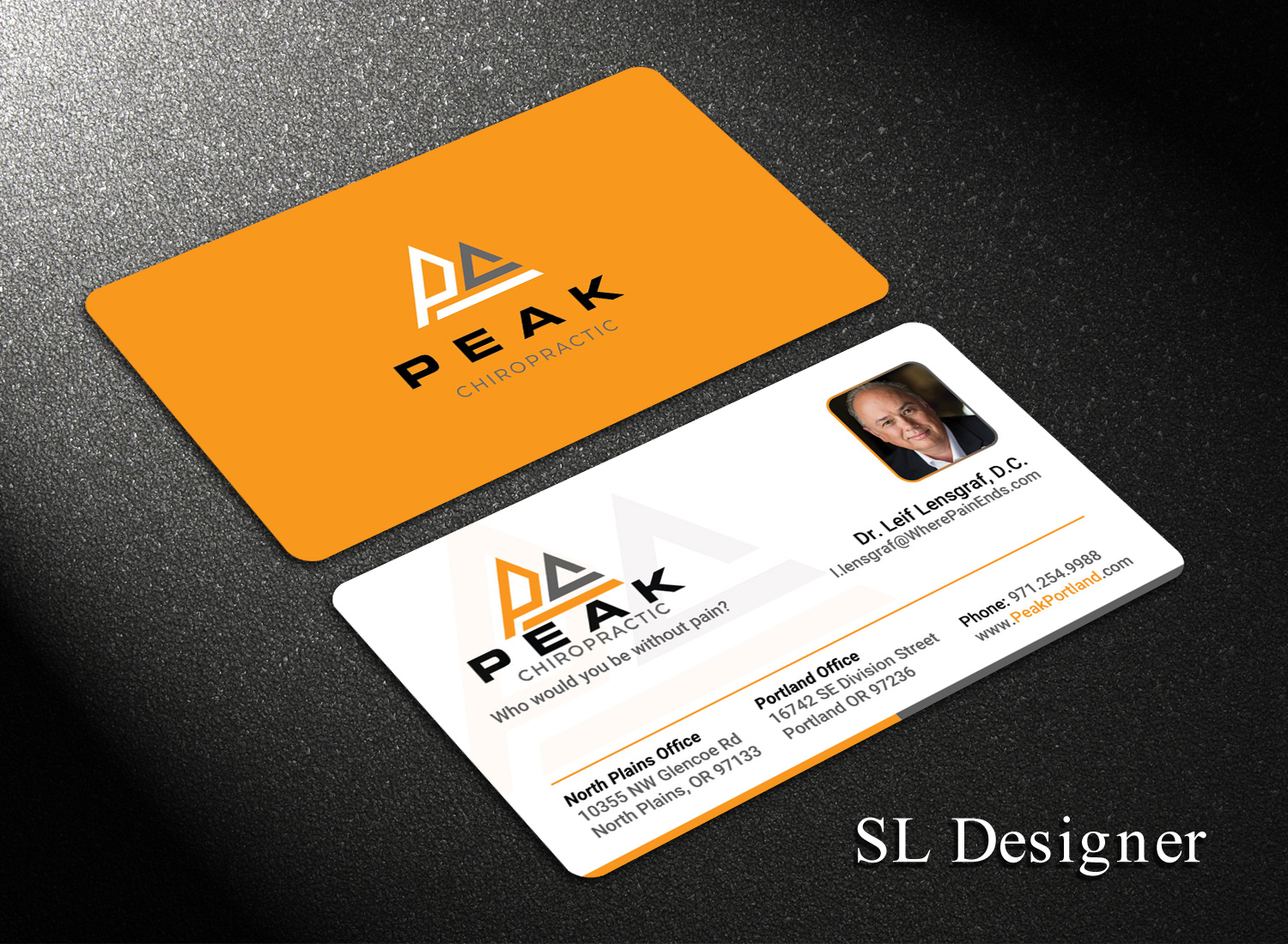 Business Card Design by SL Designer for Peak Chiropractic | Design #22397881