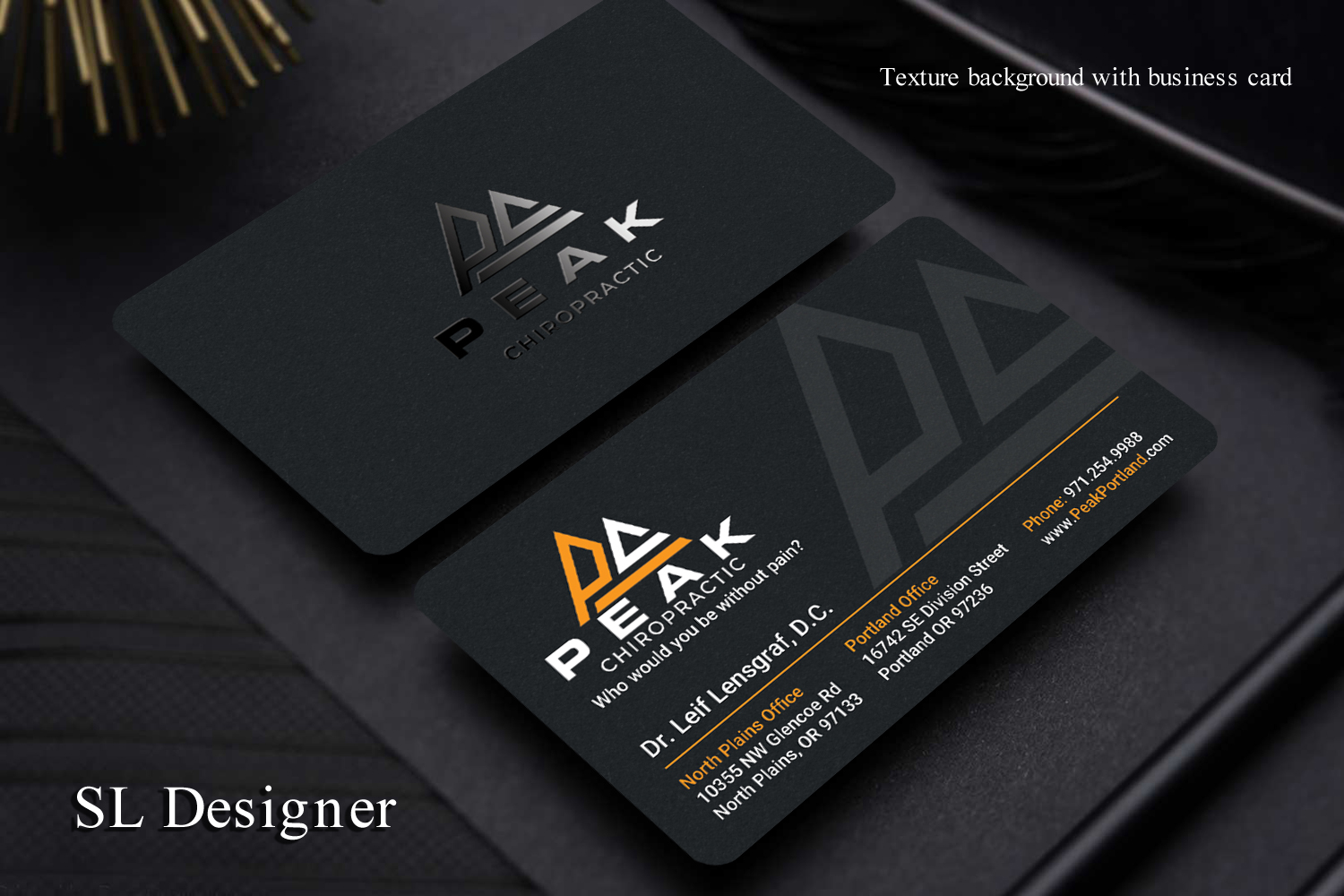 Business Card Design by SL Designer for Peak Chiropractic | Design #22397895