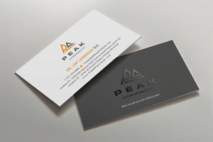 Visitenkarten-Design von mdreyad für Peak Chiropractic | Design: #22442447