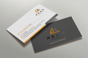 Visitenkarten-Design von mdreyad für Peak Chiropractic | Design: #22443974
