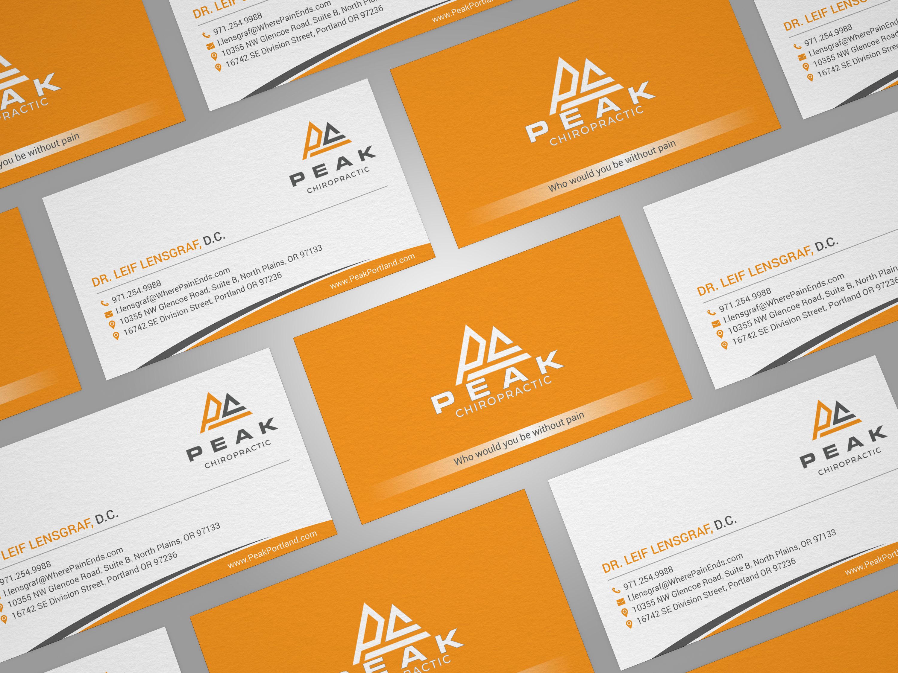 Business Card Design by mdreyad for Peak Chiropractic | Design #22479914