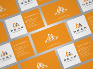 Design de Carte de Visite par mdreyad pour Peak Chiropractic | Design : #22480023
