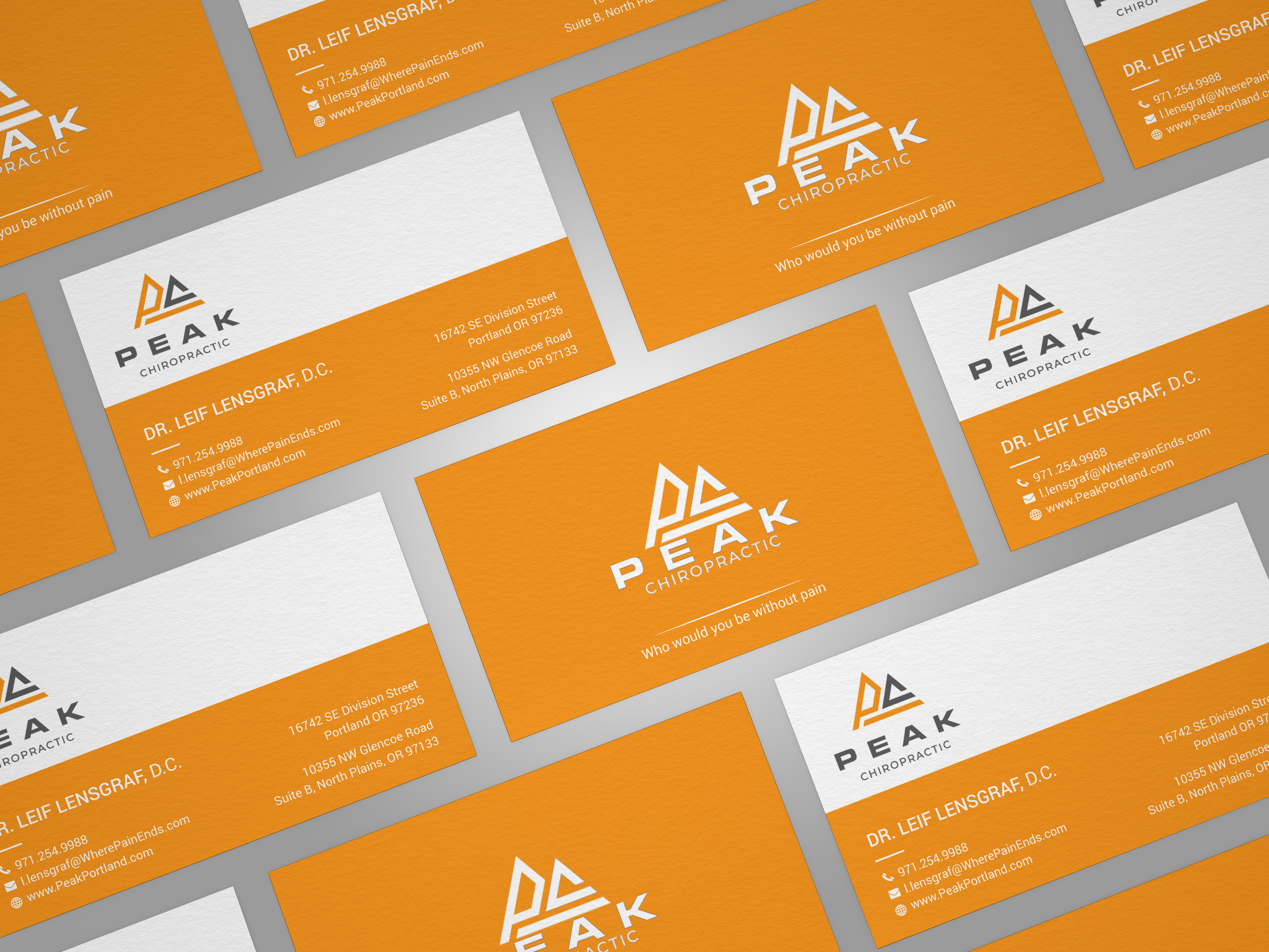 Design de Carte de Visite par mdreyad pour Peak Chiropractic | Design #22480041