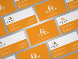Design de Carte de Visite par mdreyad pour Peak Chiropractic | Design : #22480041