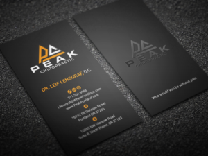 Design de Carte de Visite par mdreyad pour Peak Chiropractic | Design : #22483703