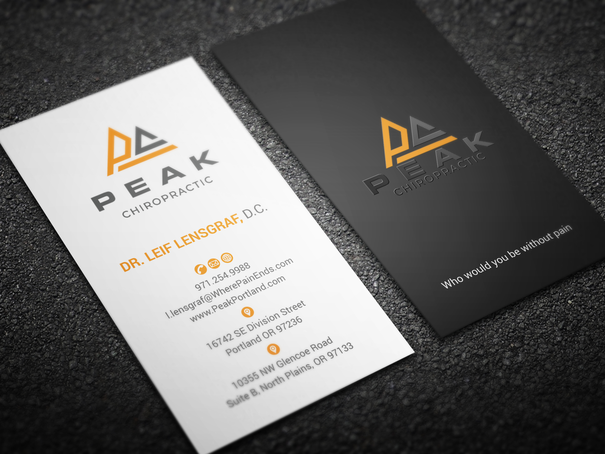Business Card Design by mdreyad for Peak Chiropractic | Design #22483709