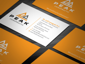 Business Card Design by Tripti Ranjan Gain for Peak Chiropractic | Design: #22394537
