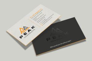 Business Card Design by Tripti Ranjan Gain for Peak Chiropractic | Design: #22394539