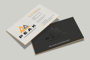 Business Card Design by Tripti Ranjan Gain for Peak Chiropractic | Design: #22394540