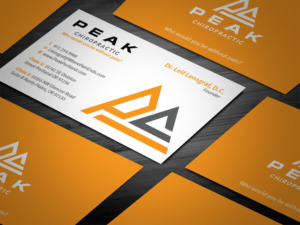 Business Card Design by Tripti Ranjan Gain for Peak Chiropractic | Design: #22394543