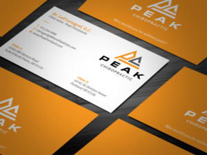 Business Card Design by Tripti Ranjan Gain for Peak Chiropractic | Design: #22394547