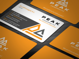 Business Card Design by Tripti Ranjan Gain for Peak Chiropractic | Design: #22394548