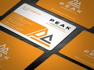 Business Card Design by Tripti Ranjan Gain for Peak Chiropractic | Design: #22394549
