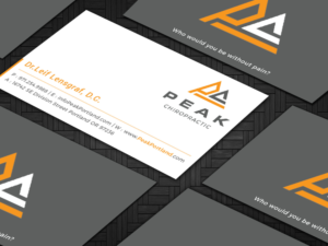 Business Card Design by Tripti Ranjan Gain for Peak Chiropractic | Design: #22394584