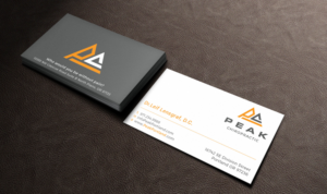 Business Card Design by Tripti Ranjan Gain for Peak Chiropractic | Design: #22394588