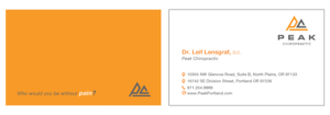 Chiropractic healthcare group business card | Business Card Design by typeo1978