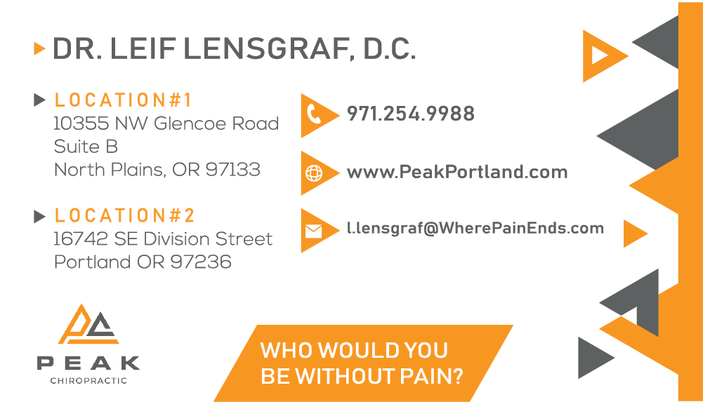 Business Card Design by trea99 for Peak Chiropractic | Design #22391087