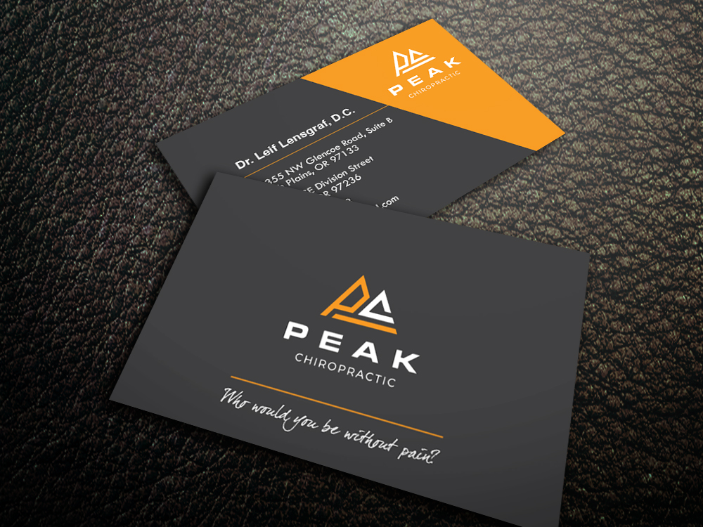 Business Card Design by atularts for Peak Chiropractic | Design #22441495