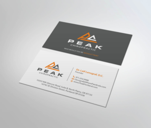 Visitenkarten-Design von MDesign für Peak Chiropractic | Design: #22417088
