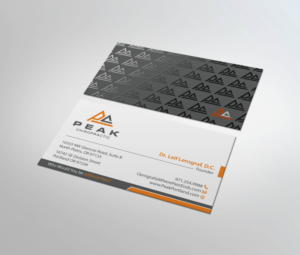 Design de Carte de Visite par MDesign pour Peak Chiropractic | Design : #22417091