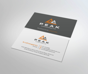 Design de Carte de Visite par MDesign pour Peak Chiropractic | Design : #22423443