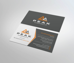 Design de Carte de Visite par MDesign pour Peak Chiropractic | Design : #22438365
