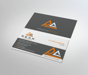 Design de Carte de Visite par MDesign pour Peak Chiropractic | Design : #22438369