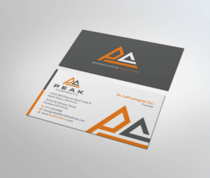 Design de Carte de Visite par MDesign pour Peak Chiropractic | Design : #22438371