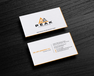 Design de Carte de Visite par Bold Pixels pour Peak Chiropractic | Design : #22420774