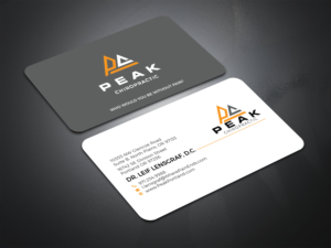 Design de Carte de Visite par Bold Pixels pour Peak Chiropractic | Design : #22424928