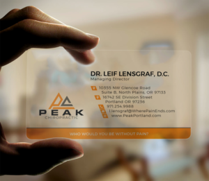 Chiropractic healthcare group business card | Business Card Design by Bold Pixels
