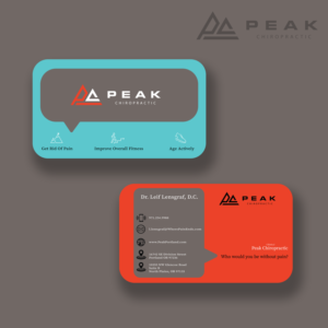 Visitenkarten-Design von MAHESH101 für Peak Chiropractic | Design: #22422408