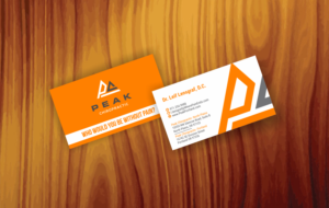Chiropractic healthcare group business card