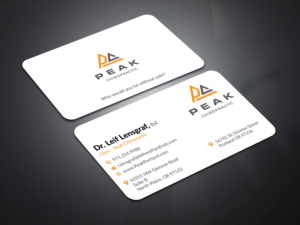 Design de Carte de Visite par Musa. A pour Peak Chiropractic | Design : #22409346