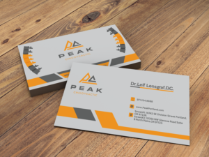 Visitenkarten-Design von Musabhardy für Peak Chiropractic | Design: #22447914
