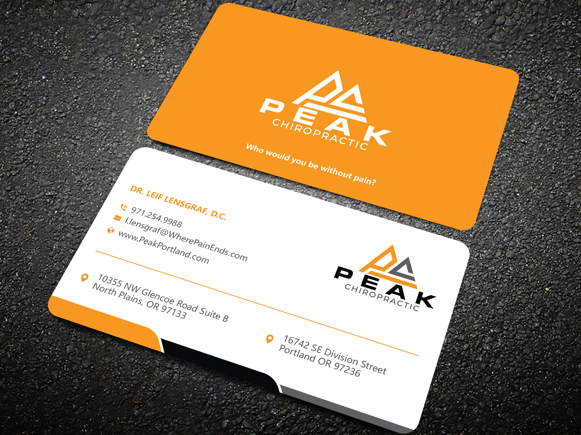 Business Card Design by Uttom 2 for Peak Chiropractic | Design #22423331