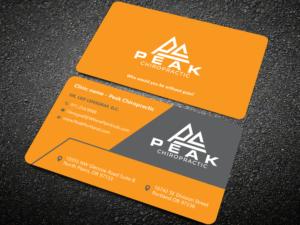 Business Card Design by Uttom 2 for Peak Chiropractic | Design: #22423350