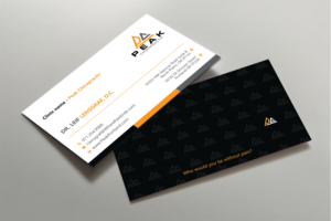 Design de Carte de Visite par Uttom 2 pour Peak Chiropractic | Design #22436162