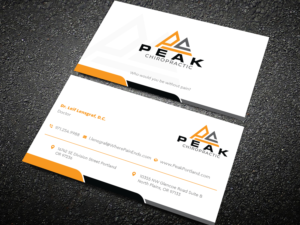 Business Card Design by Uttom 2 for Peak Chiropractic | Design: #22466289