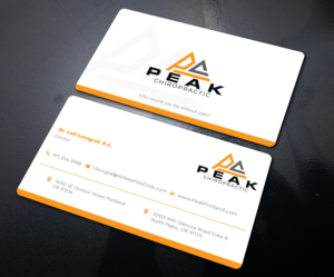 Chiropractic healthcare group business card | Business Card Design by Uttom 2