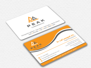 Visitenkarten-Design von Ekramul Hossen 2 für Peak Chiropractic | Design: #22401211