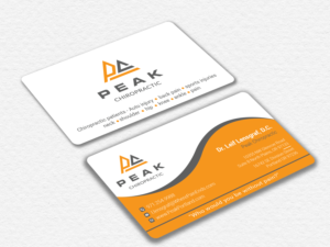 Visitenkarten-Design von Ekramul Hossen 2 für Peak Chiropractic | Design: #22401246